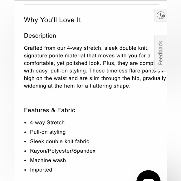 Express Black Pull-on Flare Pants - Picture 3 of 5